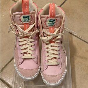 Nike Women's Pink High-Top Sneakers
